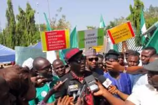 Corruption: Charley Boy leads protesters to National Assembly